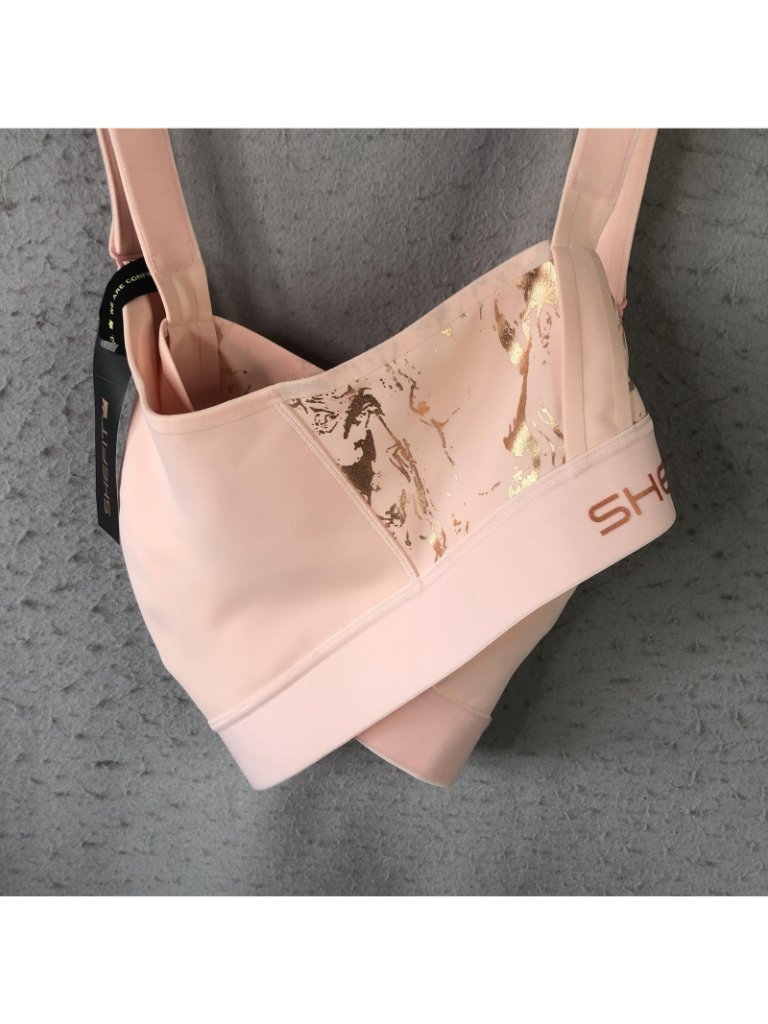 Shefit Sports Bra Womens 6luxe Pink Flex Zip Front Moisture Wicking Support — image 4 of 8